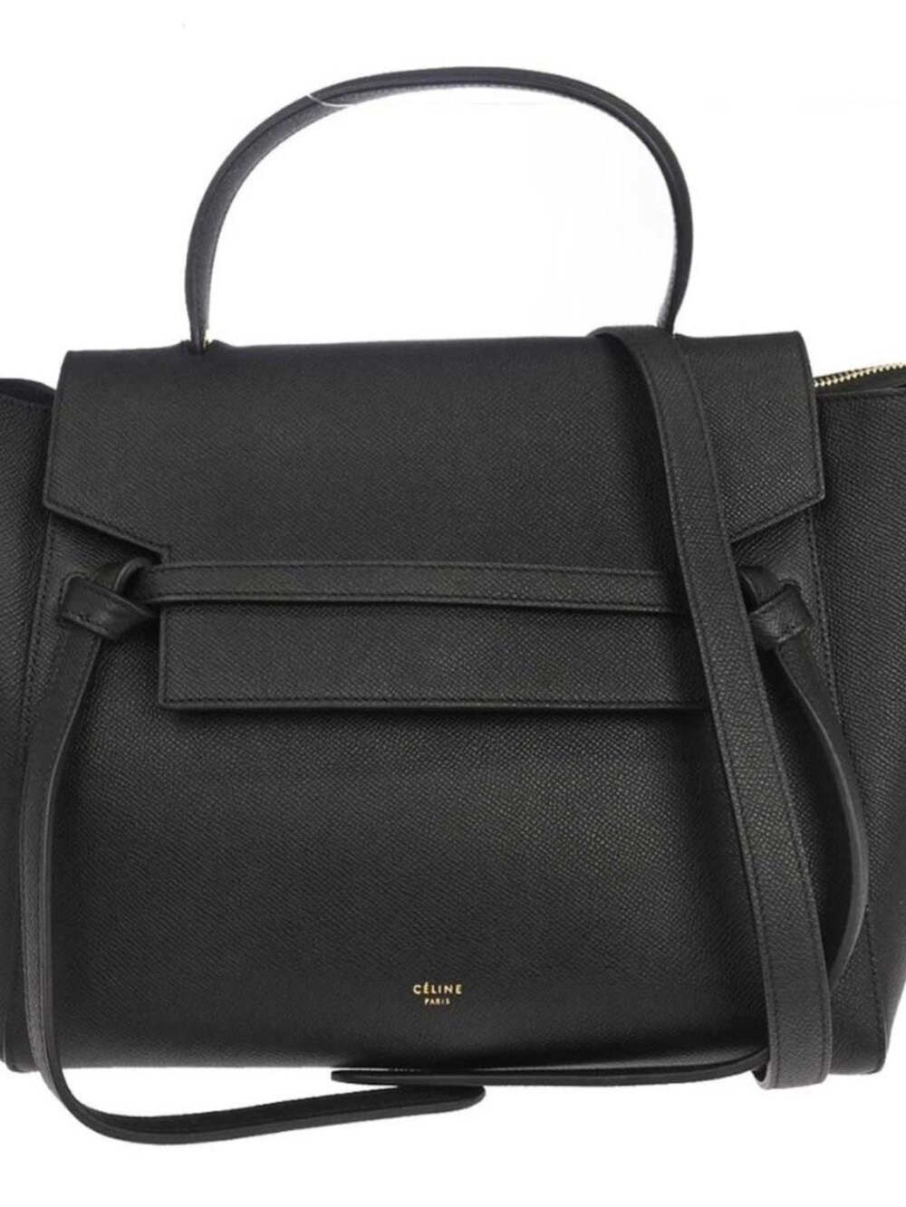 Celine Black Belt Bag Mini 2way Handbag S-LM-5107 197668